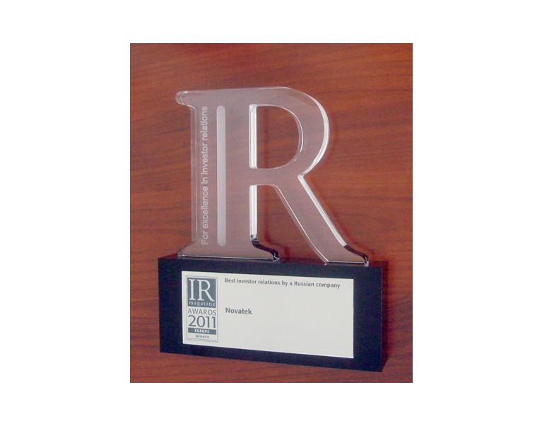 IR Magazine Awards Winner 2011